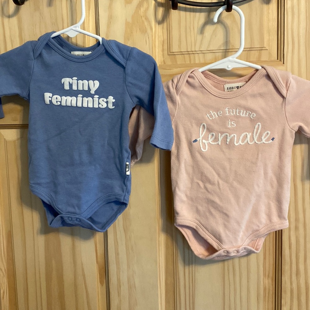 2 long sleeve onesies